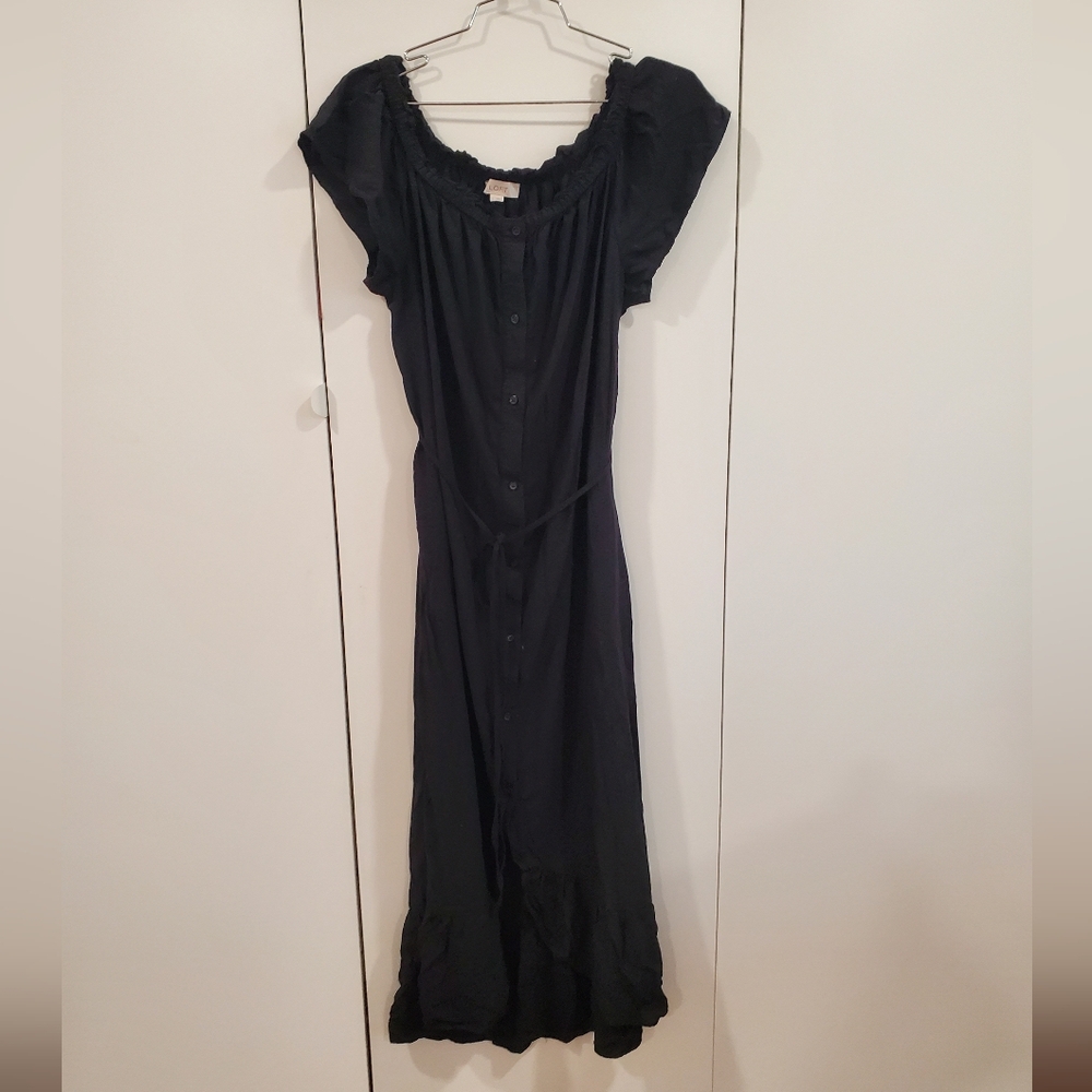 Loft button Front dress size L